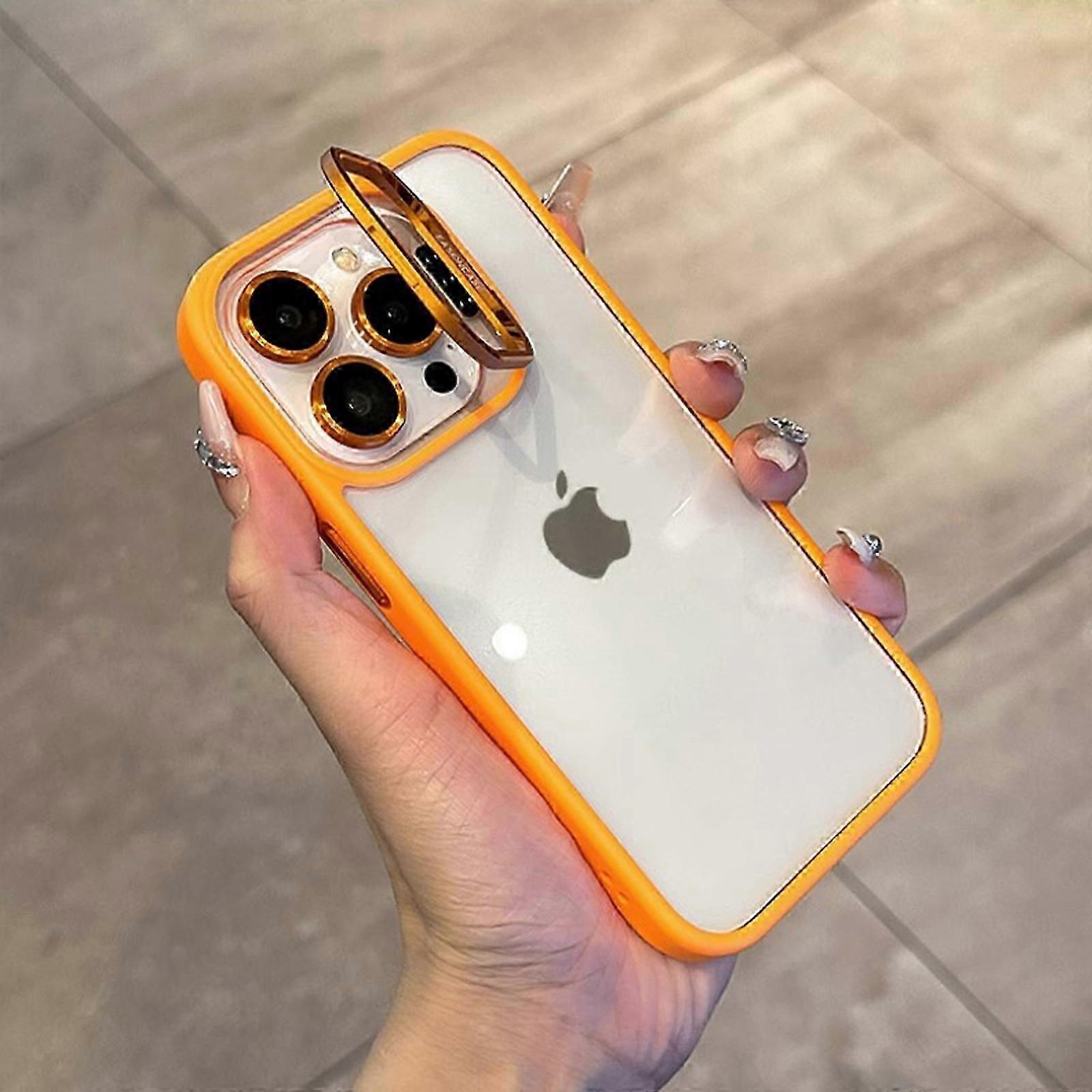 Kickstand Case Compatible with iPhone 15 Pro Max Case, Clear Case with StandBuilt-in Camera Ring Stand, Scratch-Resistant