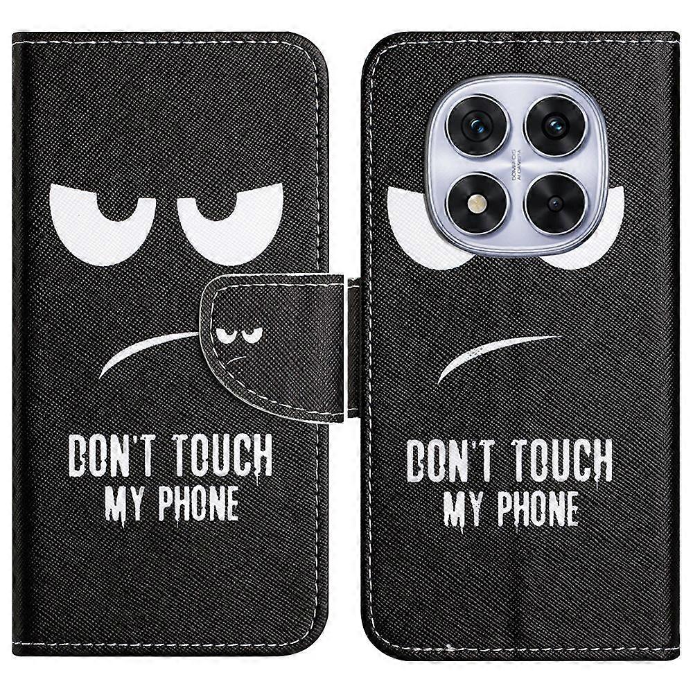 For Xiaomi Redmi Note 14 Pro+ 5G / Note 14 Pro 5G / Poco X7 5G Leather Case Pattern Printing Cross T