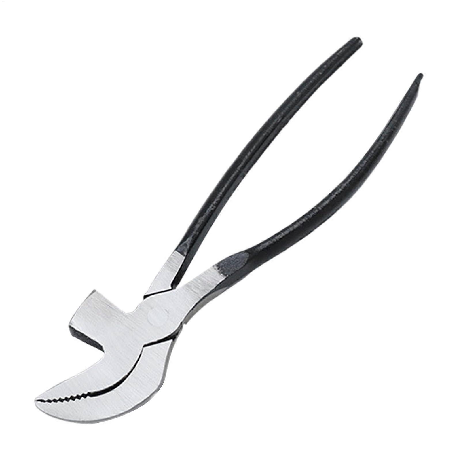 Bent Needle-Nose Pliers - Precision Pliers With Angled Head For Shoe Repair, Shoe Manufacturing And Hem Processing