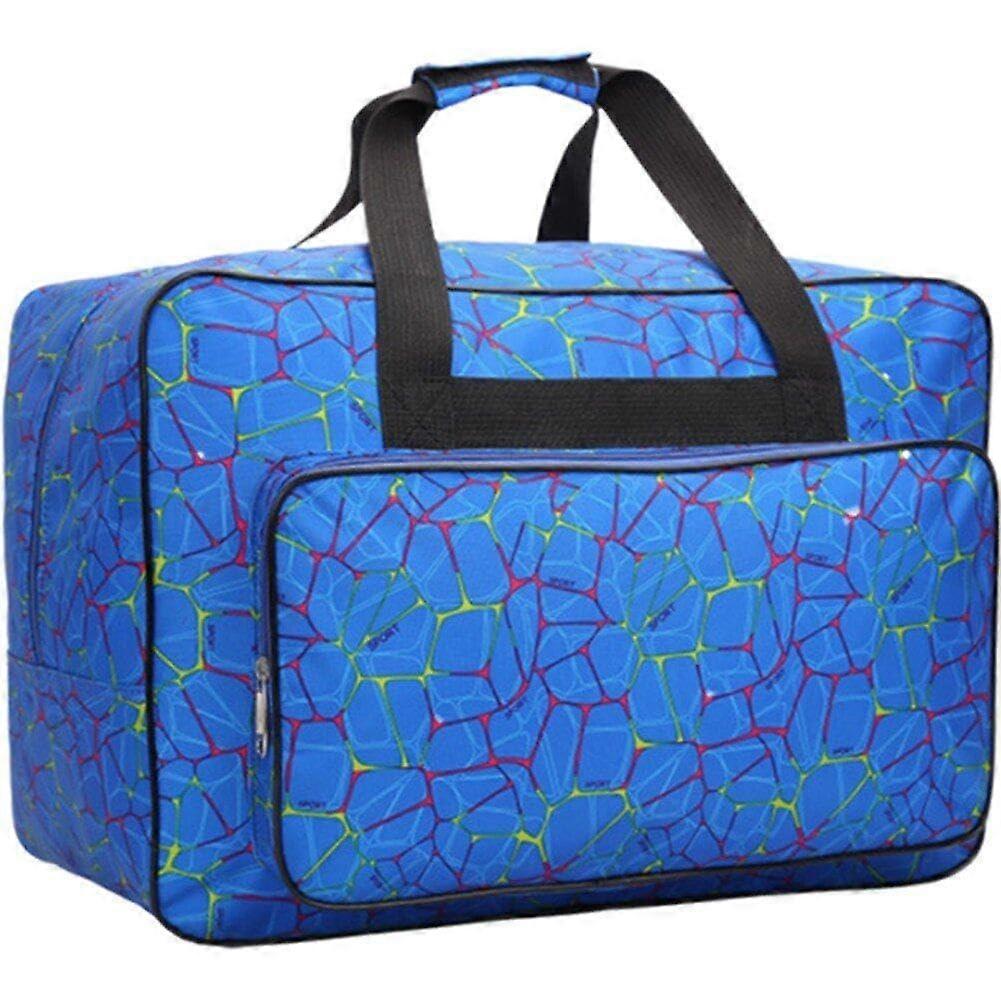 Sewing Machine Carry Bag Front Pocket, Portable Sewing Machine And Accessory Storage Bag, Blue