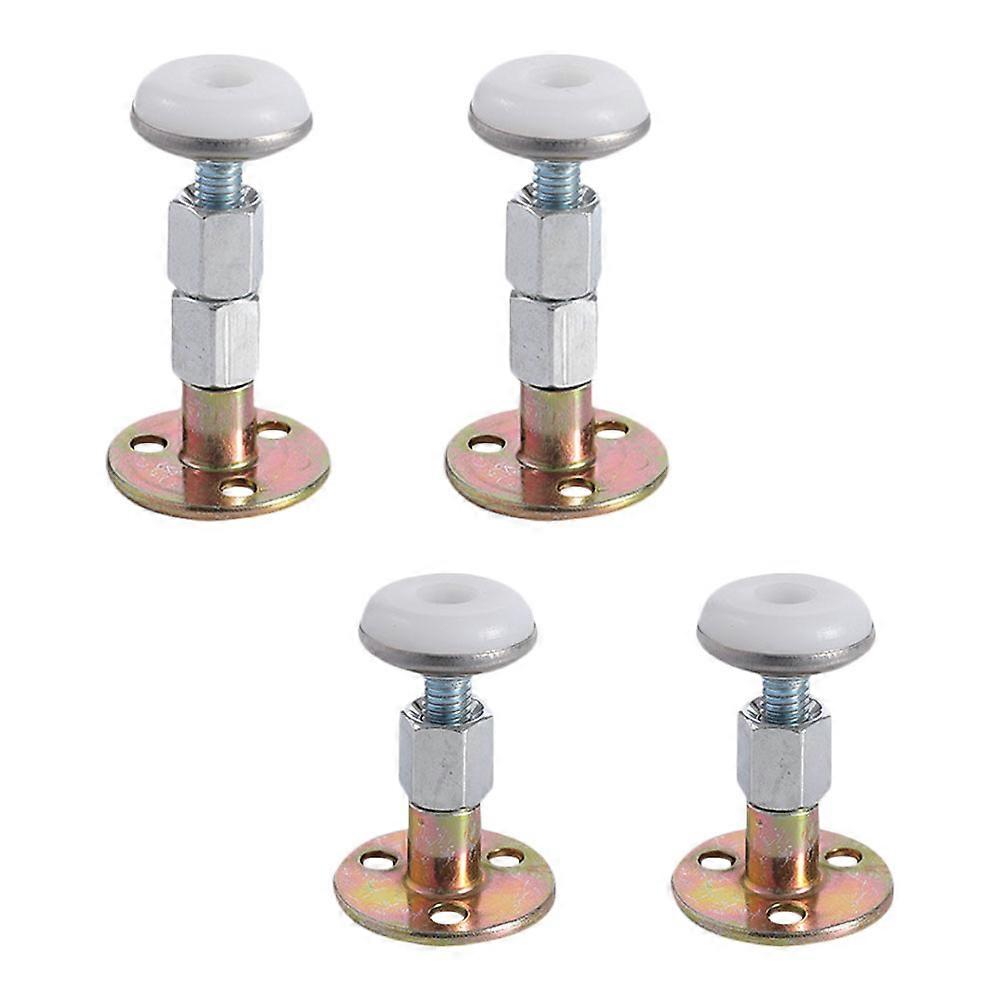 4pcs Adjustable Threaded Bed Frame Stabilizers Noise Reduction Bedside Fixators for Beds, Sofas & Chairs, Wall Protection for Home Use