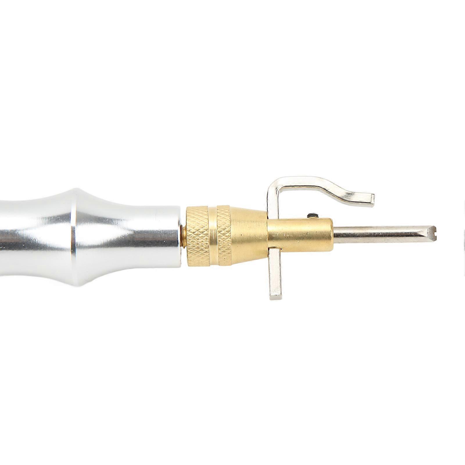 5 in 1 Leather Groover Multifunctional Aluminum Handle Stitching Groover DIY Hand Made Leather Tools