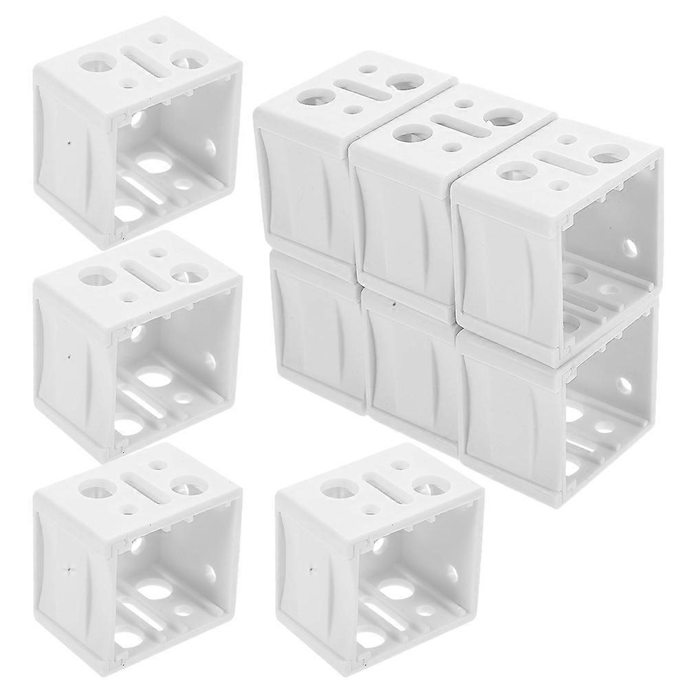 White Blinds Brackets 10Pcs Heavy Duty Blind Fixing Brackets for Window ABS Build