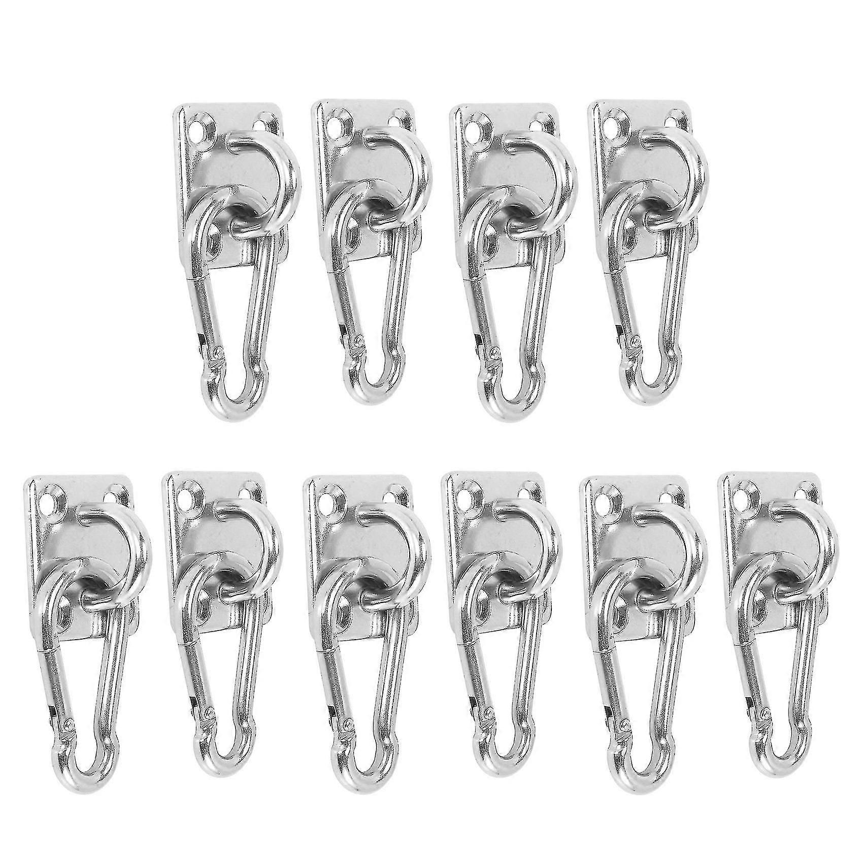 10 Sets Of Suspended Ceiling Wall Mount U-shaped Hooks Stainless Steel Heavy Duty Multi-function Ha