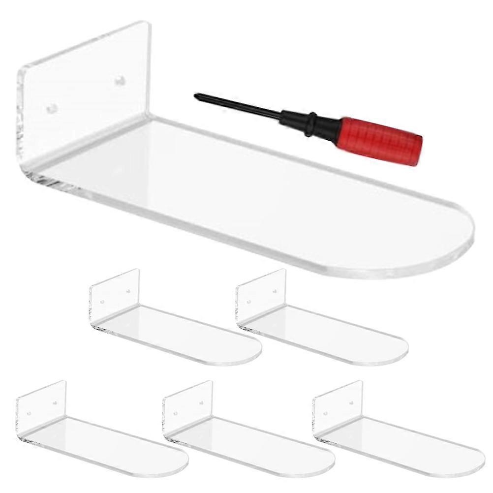 Floating Shoe Rack with Transparent Acrylic Material for Collectors 6 Pieces Easy to Install and Use