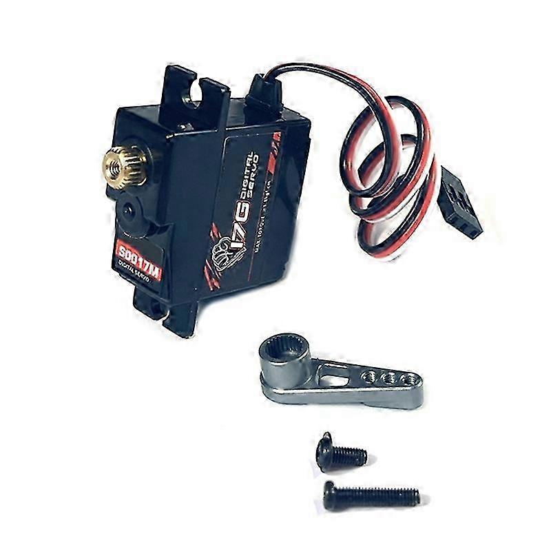 17G 3,5KG kovové ozubené digitálne servo a kovové servo rameno S0017M pre C14 C24 MN D90 MN99S RC náhradné diely na vylepšenie auta,4