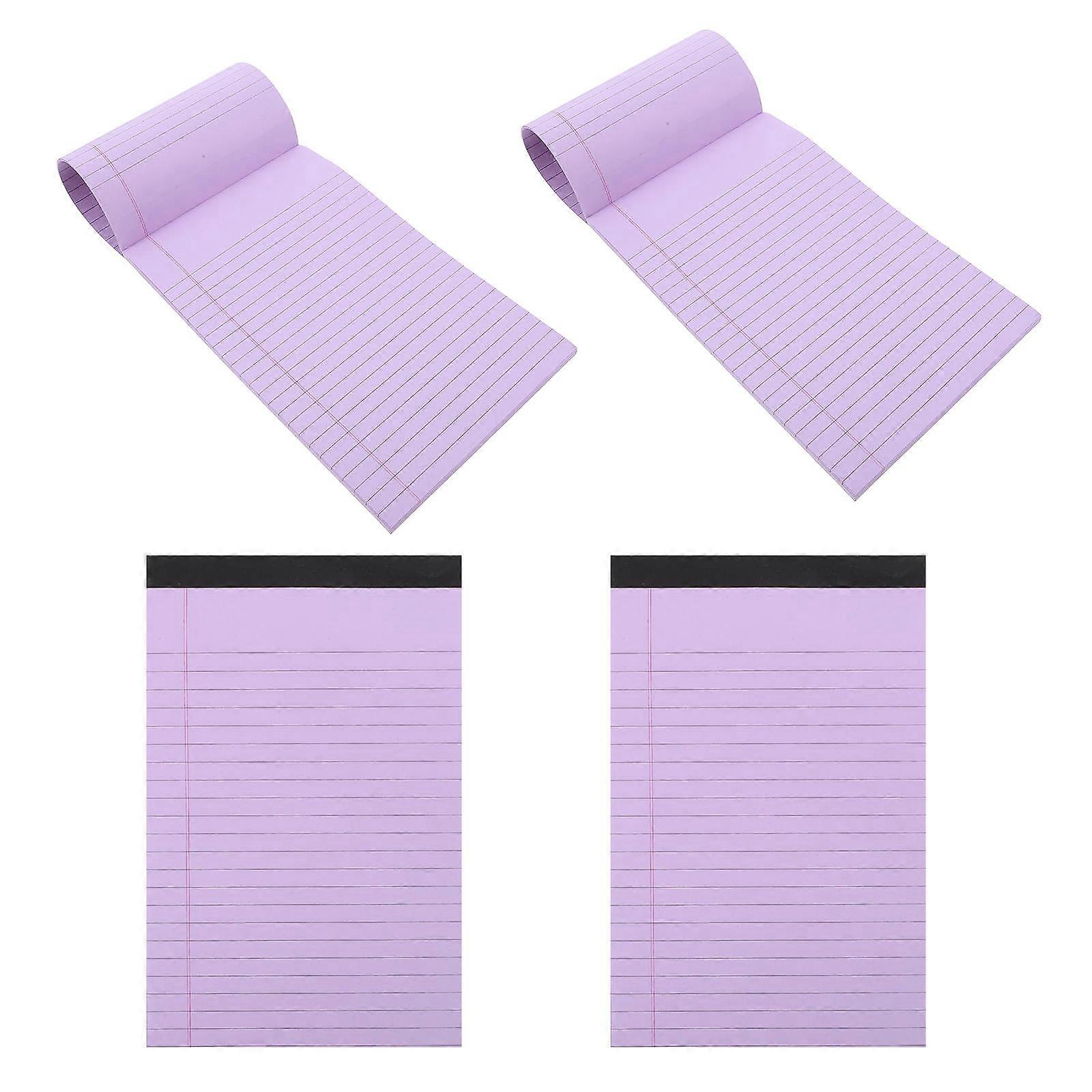 OUNONA 4Pcs Lined Writing Note Pad A5 Tearable Notepad Legal Pad Portable Memo Pad A5