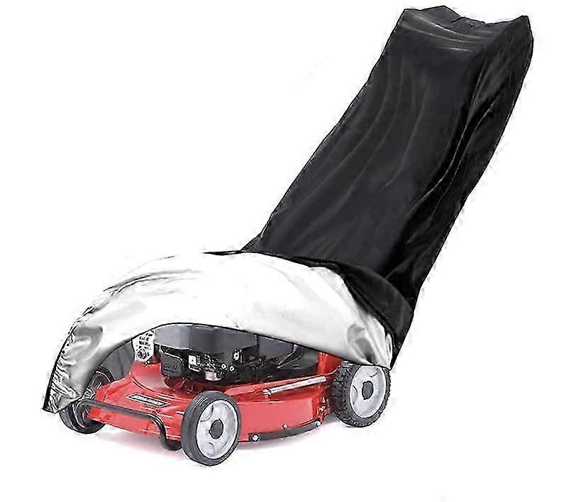 غطاء جزازة العشب المقاوم للماء 210D ، مقاوم للغبار وحماية من الأشعة فوق البنفسجية ، غطاء خارجي أسود 188x63x99 سم