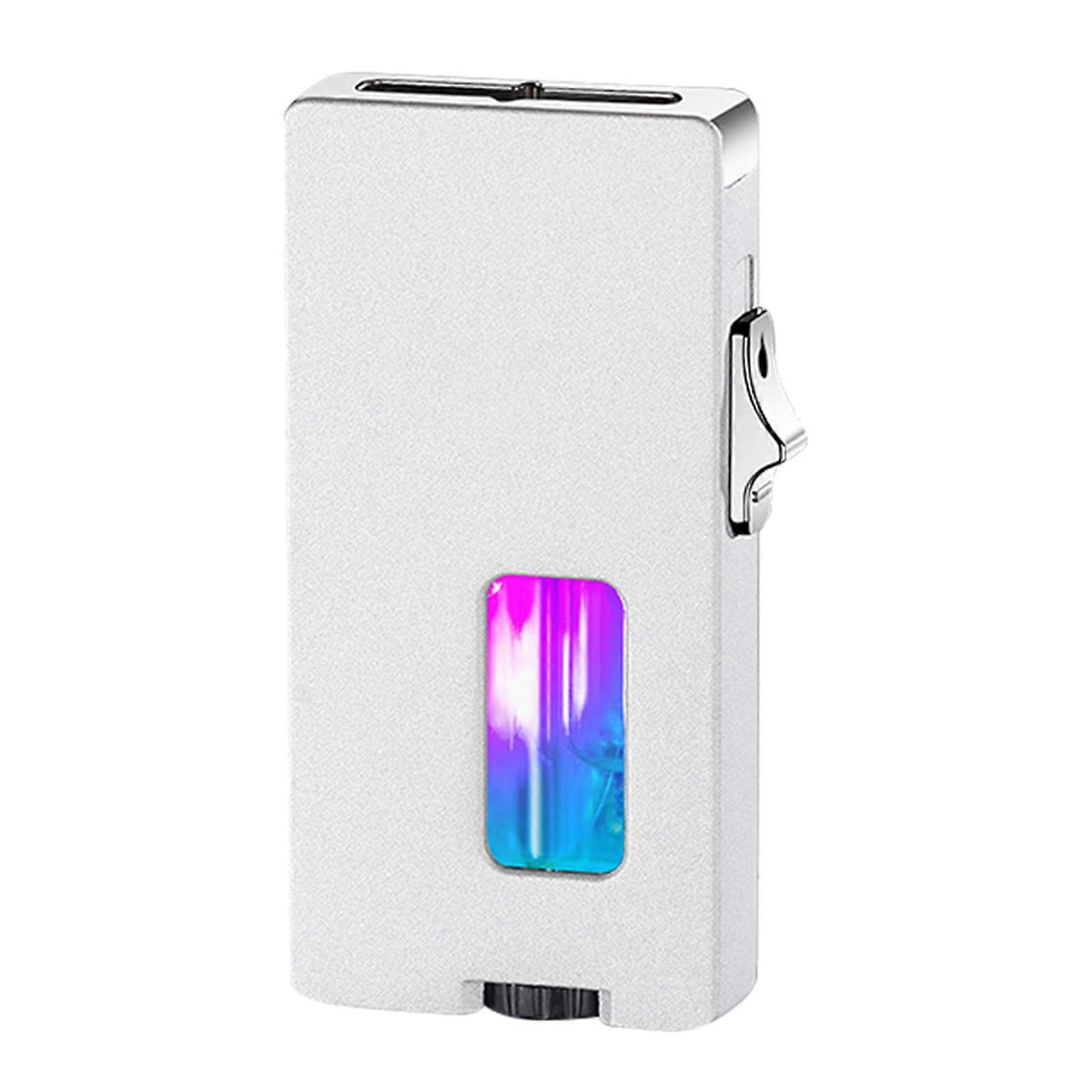 Rechargeable Windproof Lighter Ultra-thin Windproof Flame Lighter for Candle Camping