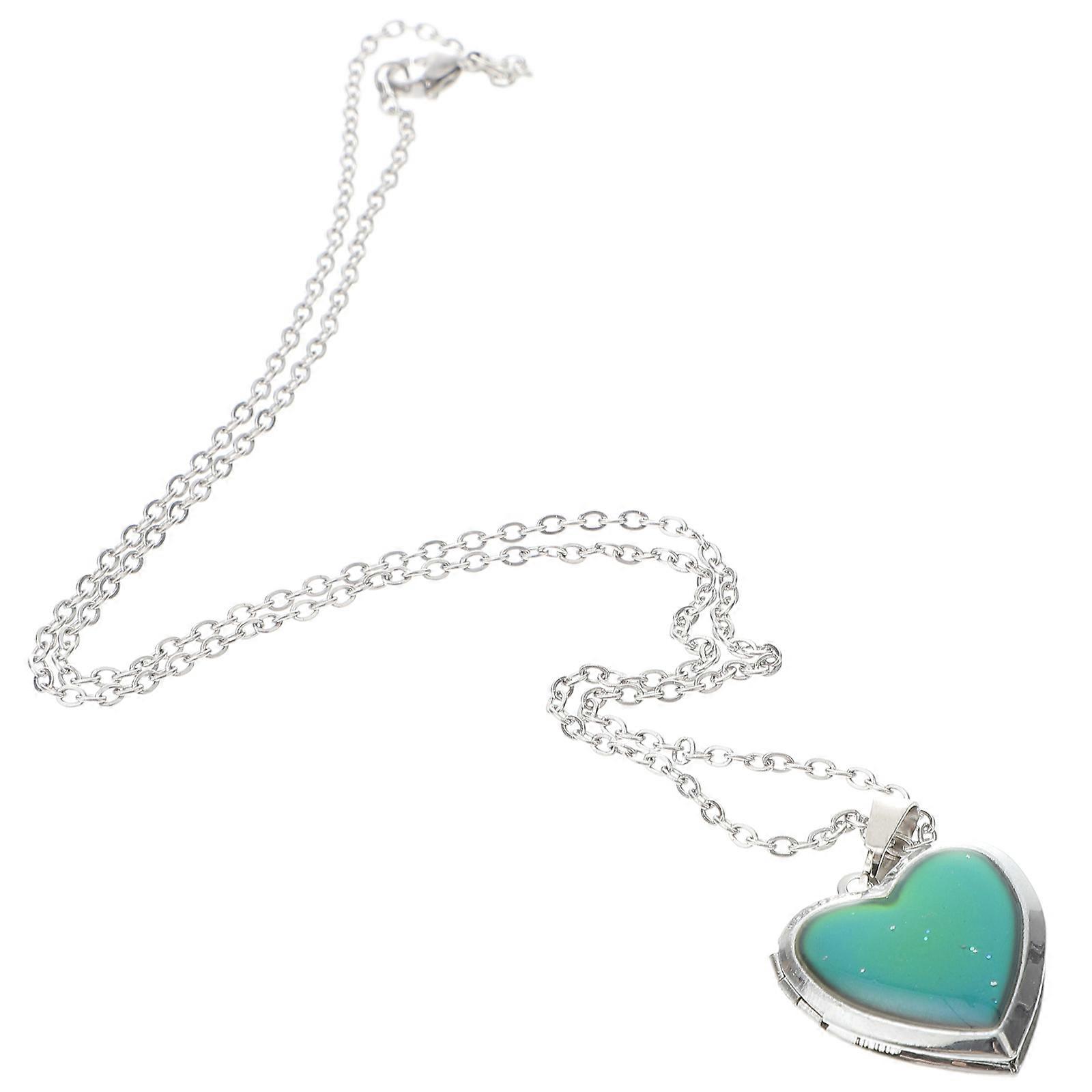 Mood Pendant Necklace with Color Changing Stainless Steel Alloy for Women Multi Size: One Size Fits All