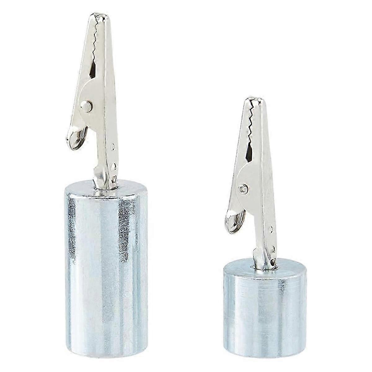 2Pcs 2 Styles Iron Weight Alligator Clip Braids-Tools Alligator Clips with Weight for Braiding Disk