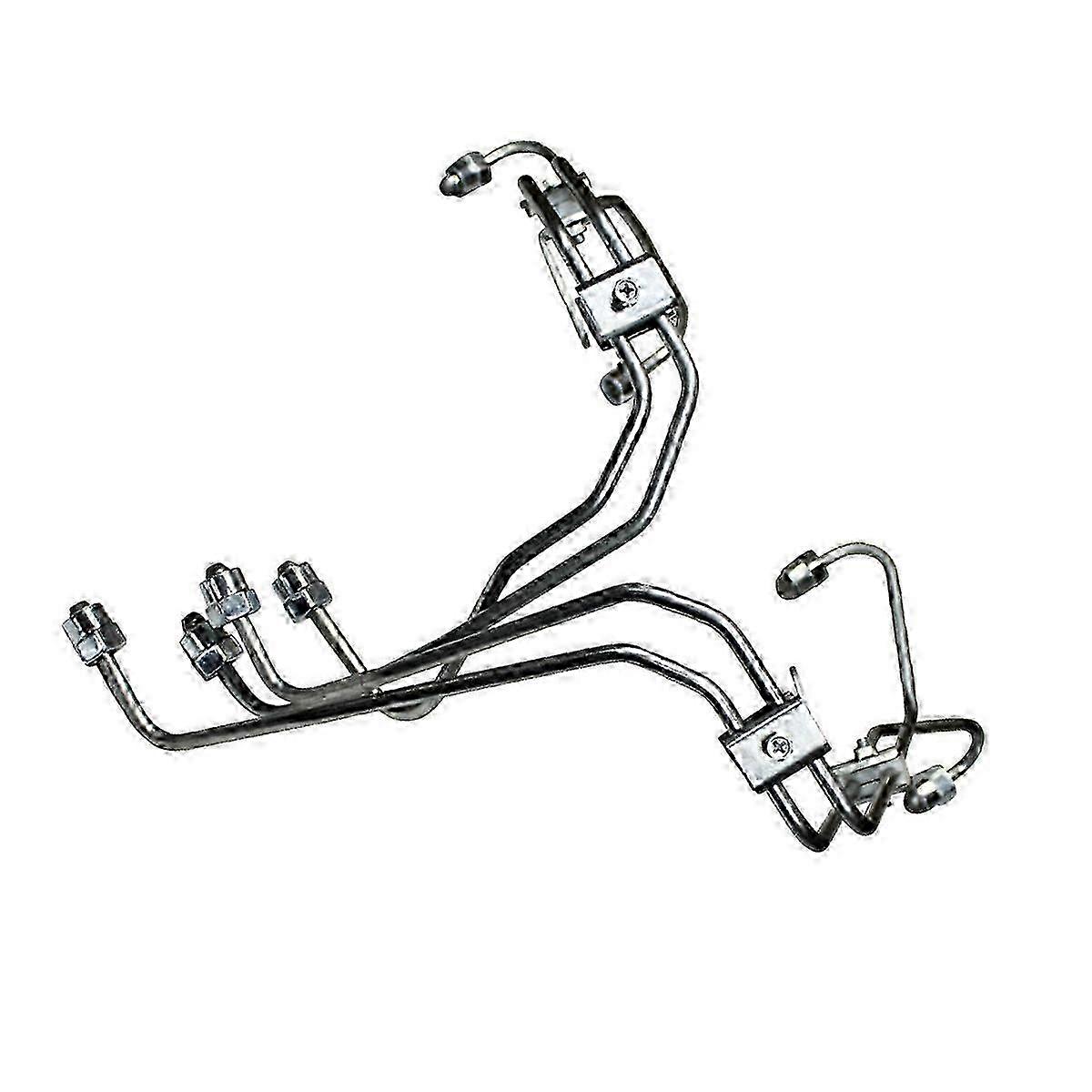 1Set Fuel Injector Lines with Line Clamps for Cummins 3.9L 4BT Engine hwy