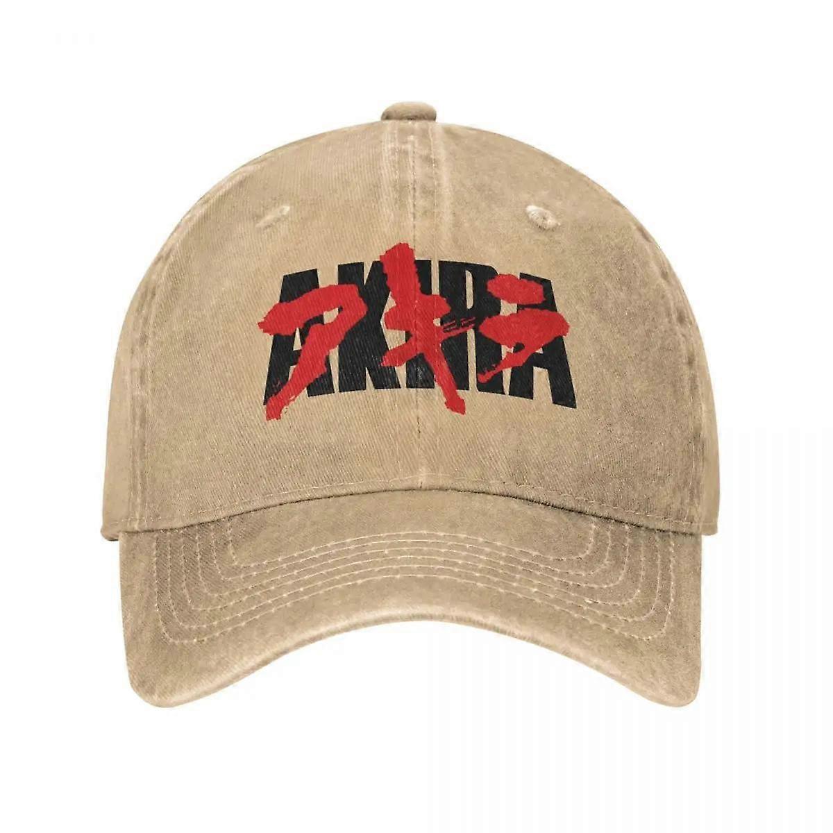 Bloody Akira Logo Unisex Baseball Cap Anime Distressed Washed Hats Cap Retro Outdoor Activities Unstructured Soft Headwear
