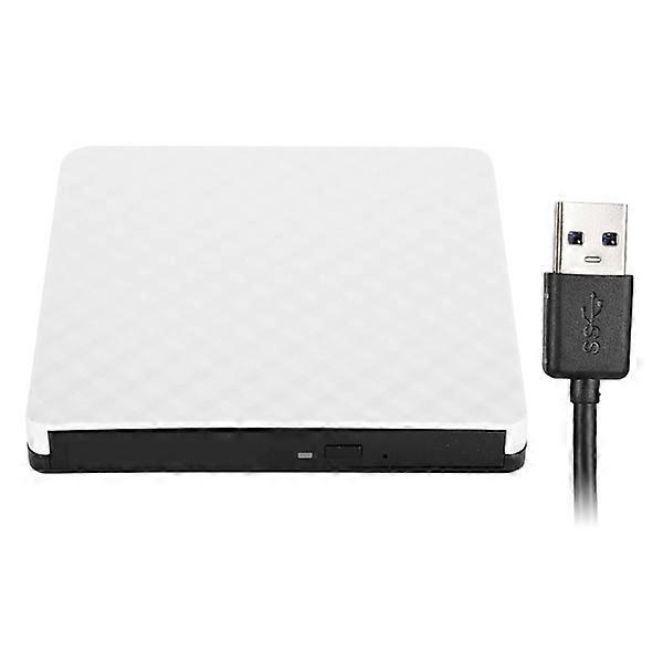 USB3.0 External DVD Writer Recorder 3.0 Optical Drive Computer Accessories for XP/WIN7/WIN8 White