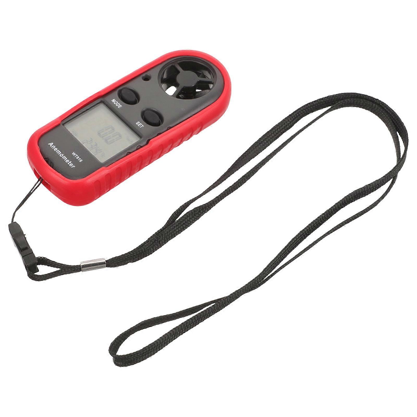Handheld Anemometer with LCD Backlight Display Portable Wind Speed Meter Gauge
