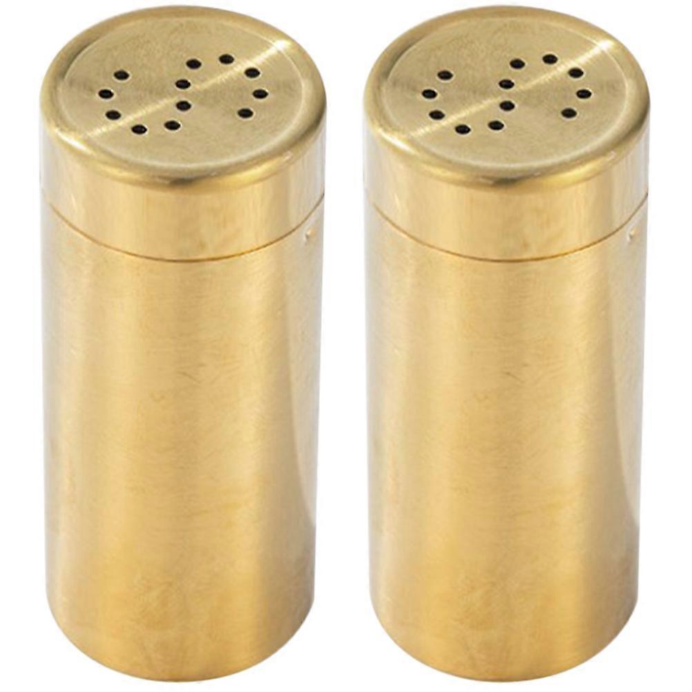 2pcs Salt and Pepper Shakers Multipurpose Spice Containers Kitchen Seasoning Jars for Home