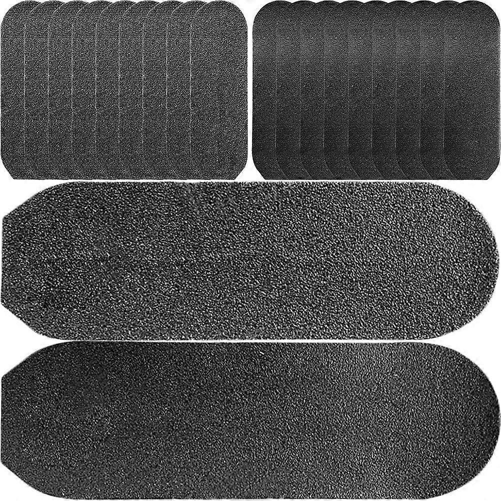 Pedicure File Refill Pads for Foot Care with Abrasive Paper Black Color 20 Pcs Lightweight and Durable Design