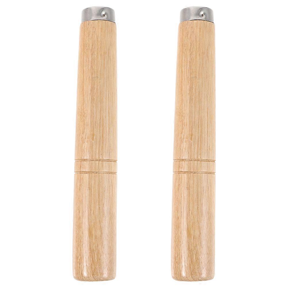 Wooden Pot Handle Replacement Grips   Ergonomic Scalding Design for Wok and Pan Cookware   Comfortable Cooking Spatula Handles