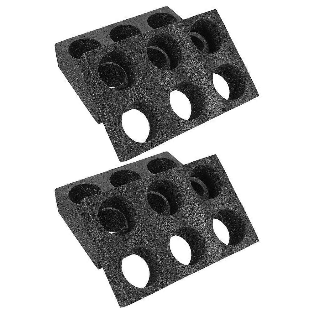 Tray For Cups 6 Hole Beverage Cup Holder Restaurant 4Pcs