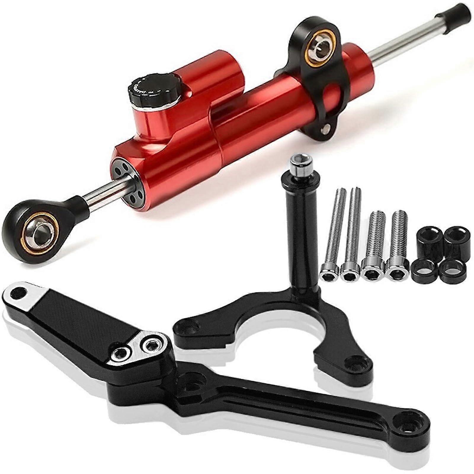 Motorcycle Linear Damper Bracket Steering Damper Stabilizer for Kawasaki Z900 2017 2018, Color 6