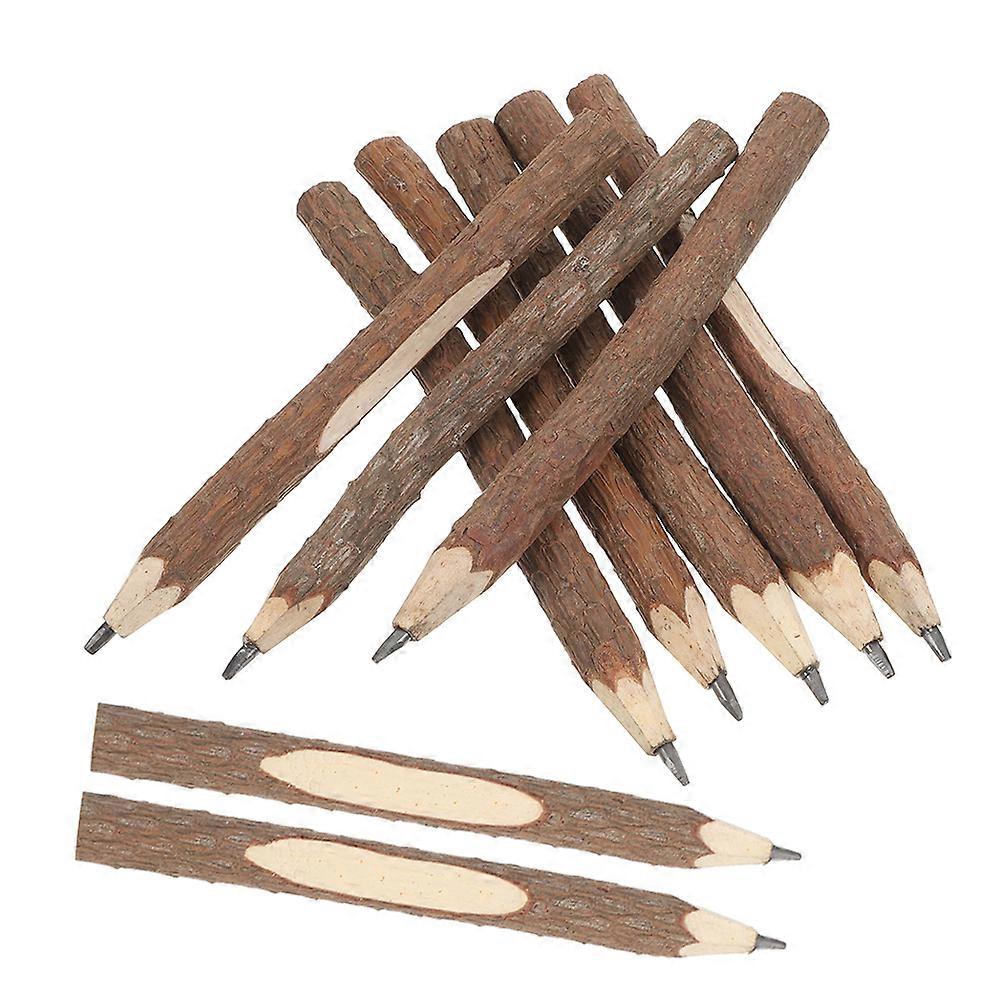 Rustic Tree Pencils Bulk Pencils For Friendly Writing Tool Cylindrical Shape 14Pcs