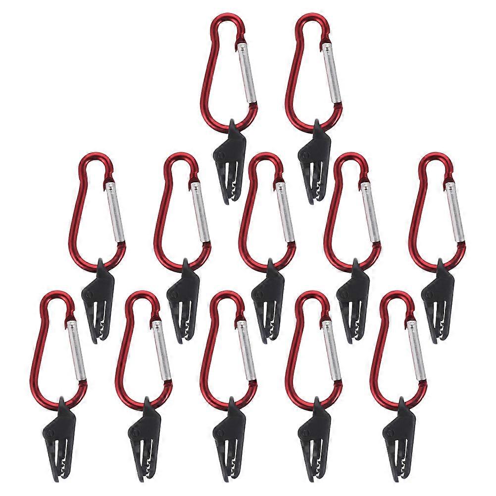 Outdoor Tent Clips Prevent Tent Falling Attach to Hooks or Ropes 12Sets