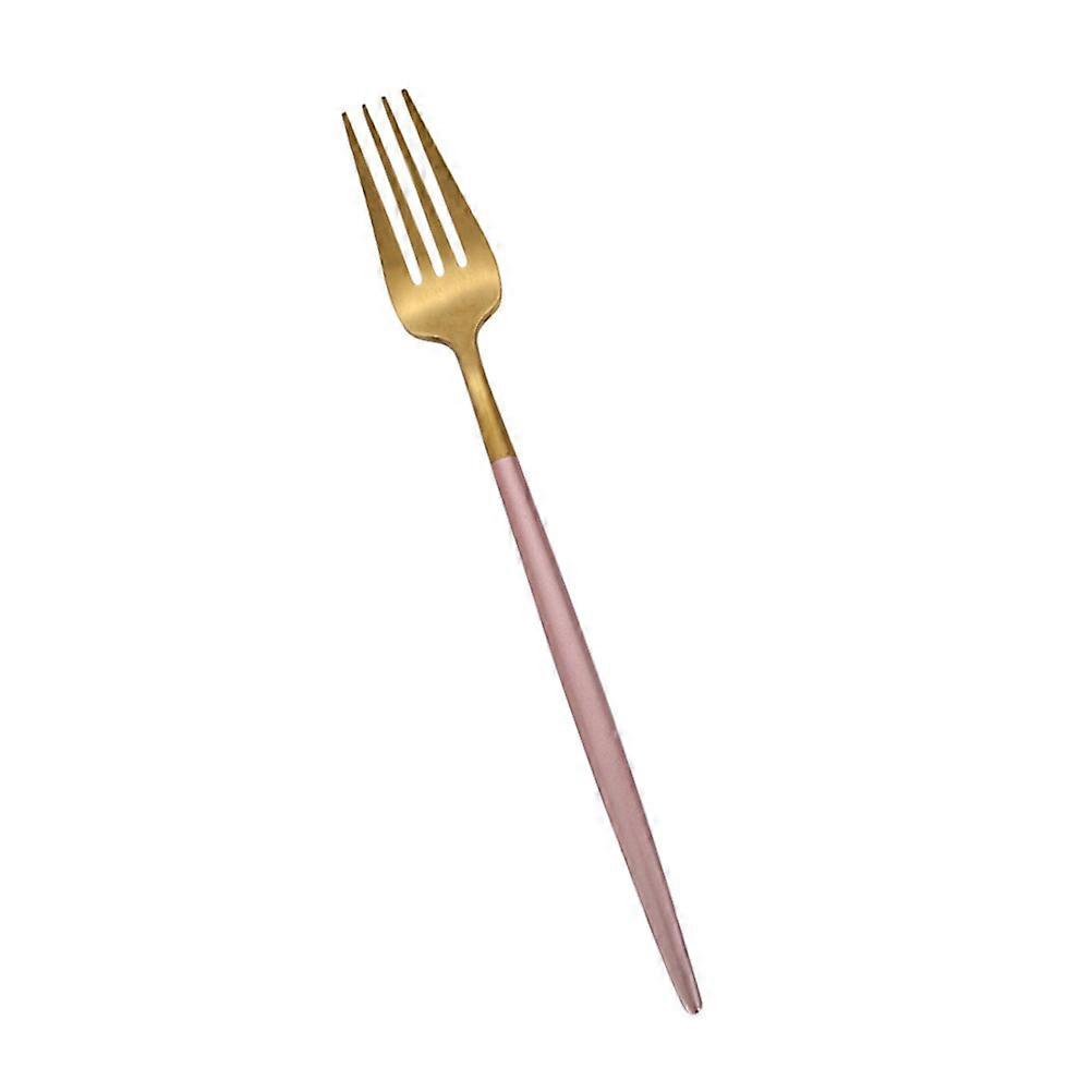 Stainless Steel Dinner Forks with Mirror Polishing and AntiRust Feature for Elegant Eating Food Design Golden Color