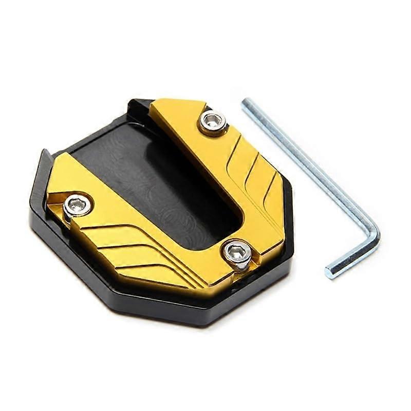 Side stand plate universal roller motorcycle bicycle stand extender foot side stand extension pad support plate antislip enlarged base