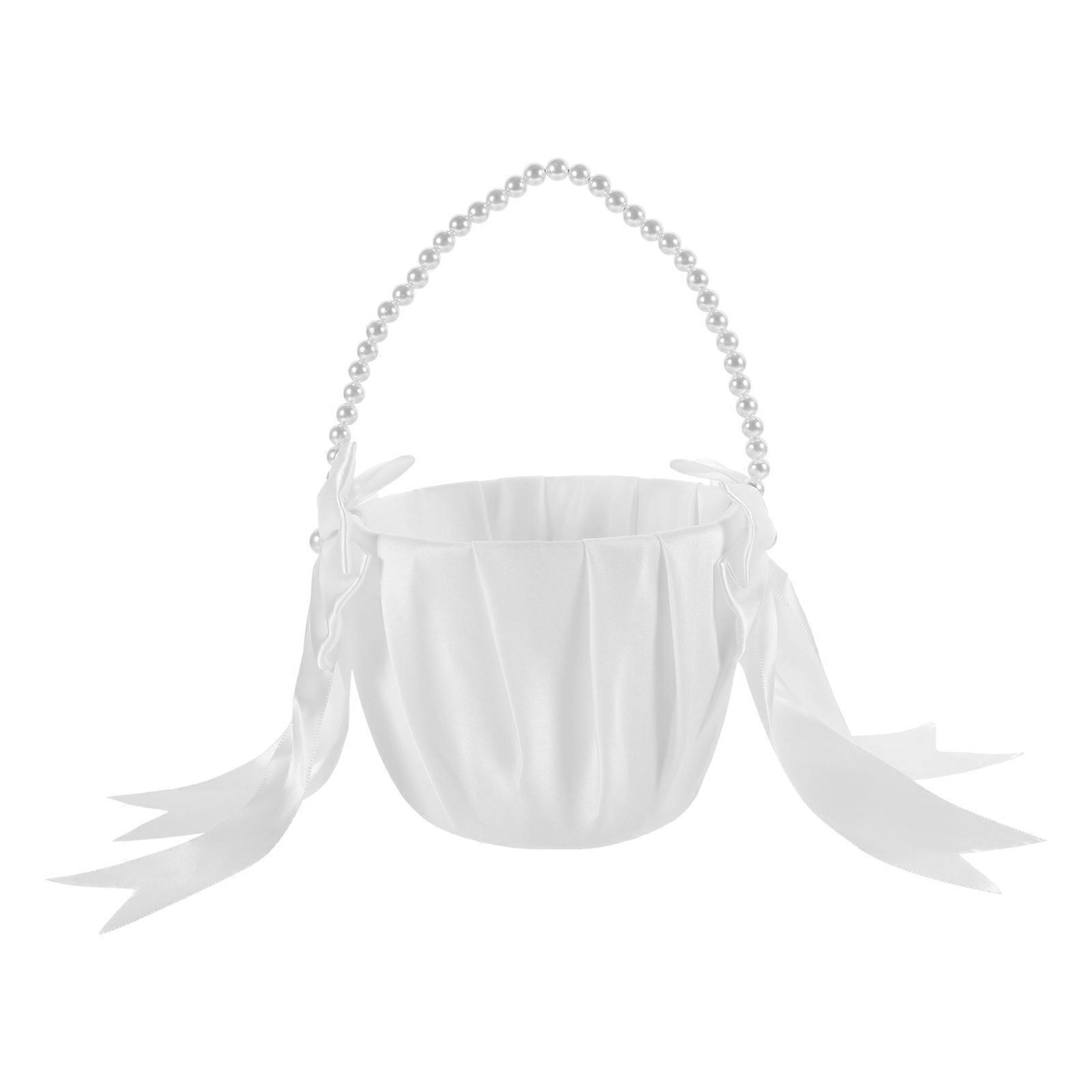 Pärlhandtag Blomkorg för bröllopsdekoration