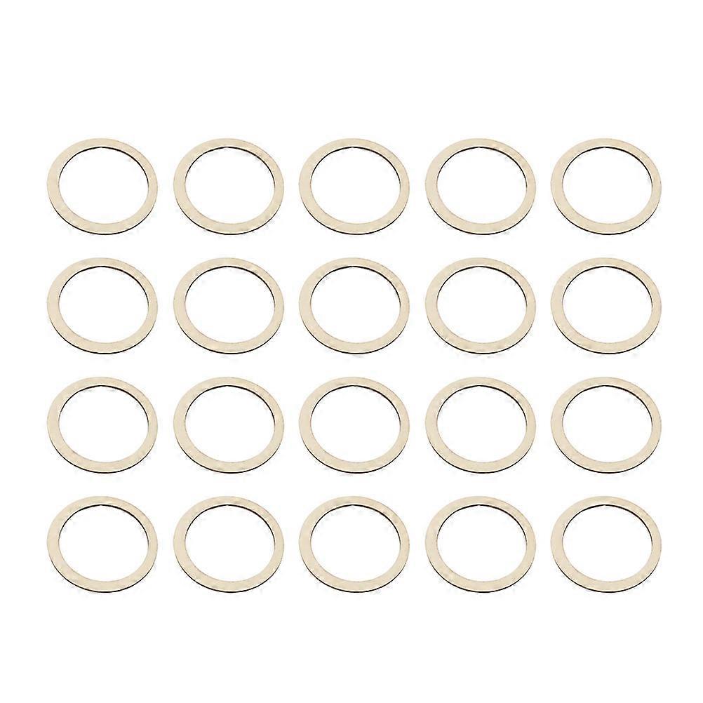 دائرة خشبية مستديرة صفراء فاتحة للزينة بمواد اصطناعية ممتازة مثالية للحرف اليدوية والهدايا بقطر 7.5 سم