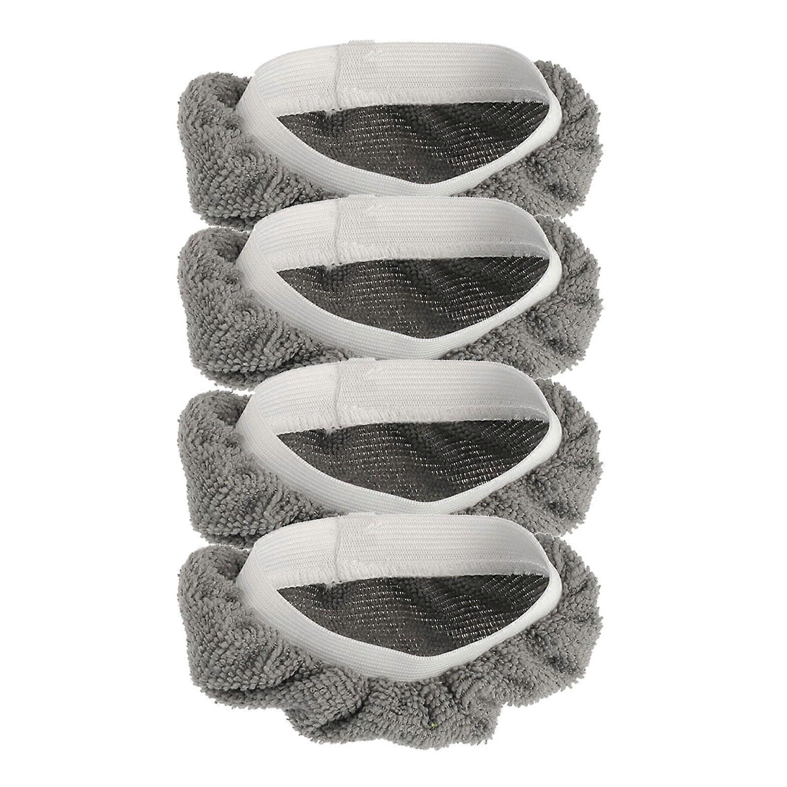 4 x Fabric Steam Cleaner for Handheld Steam Cleaner, Washable and Reusable Covers for Efficient Tile Cleaning, Handheld Steam Cleaner Pads Gray