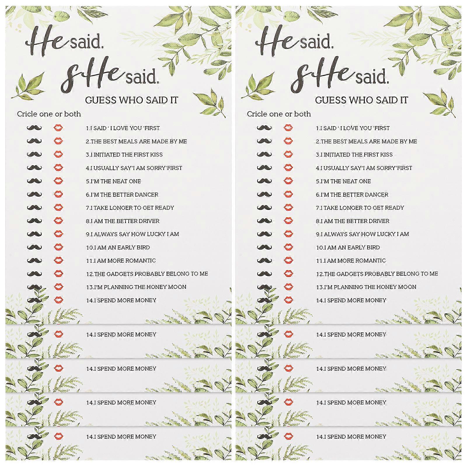 Modern Bridal Shower Game Cards – 10pcs Fun Couples Conversation Game for Bachelorette Parties & Hen Do Celebrations – Interactive Party Props