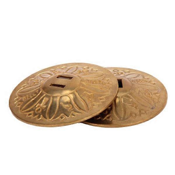 Golden Copper Finger Cymbals for Belly Dance Performances Pair