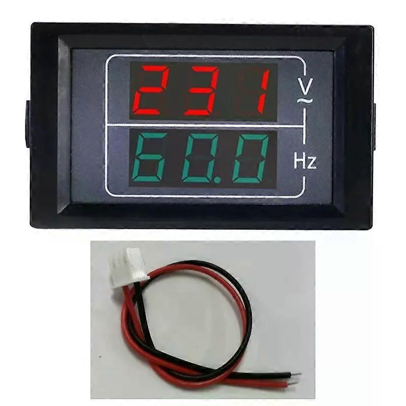 M89B Voltage Frequency Meter Panel Digital Voltmeter AC Meter AC50-500V 10.0-99.9HZ Built-in Household Installation