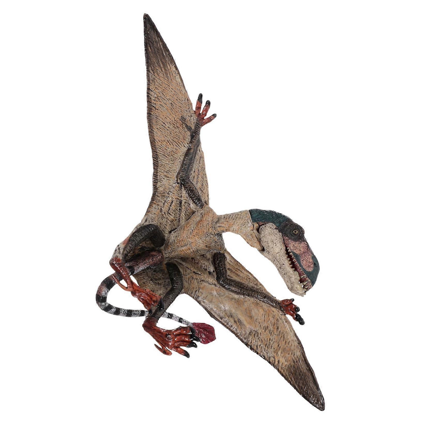 Solid Dinosaur Model Statue - Flying Dinosaur Toy for Children's Room Decoration, Plastic Cognitive Dinosaur Figure, 12 Inch