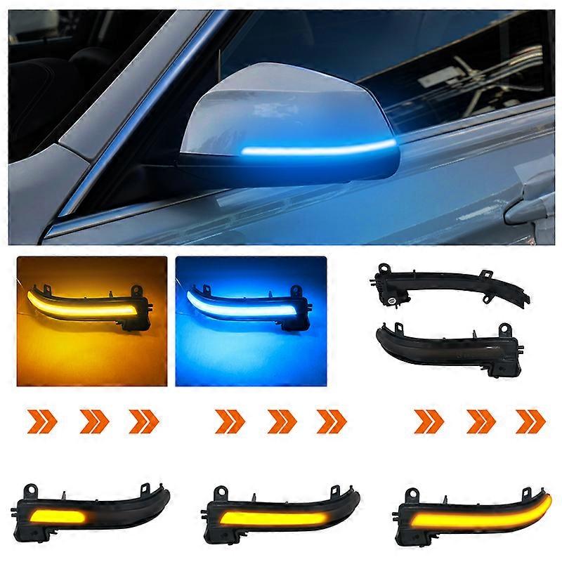 Applicable for BMW 1 2 3 4 X1 M Series F20 F30 F34 F36 E84 F87 i3 Dynamic Black LED Turn Signal Light Sequential Rearview Mirror Light