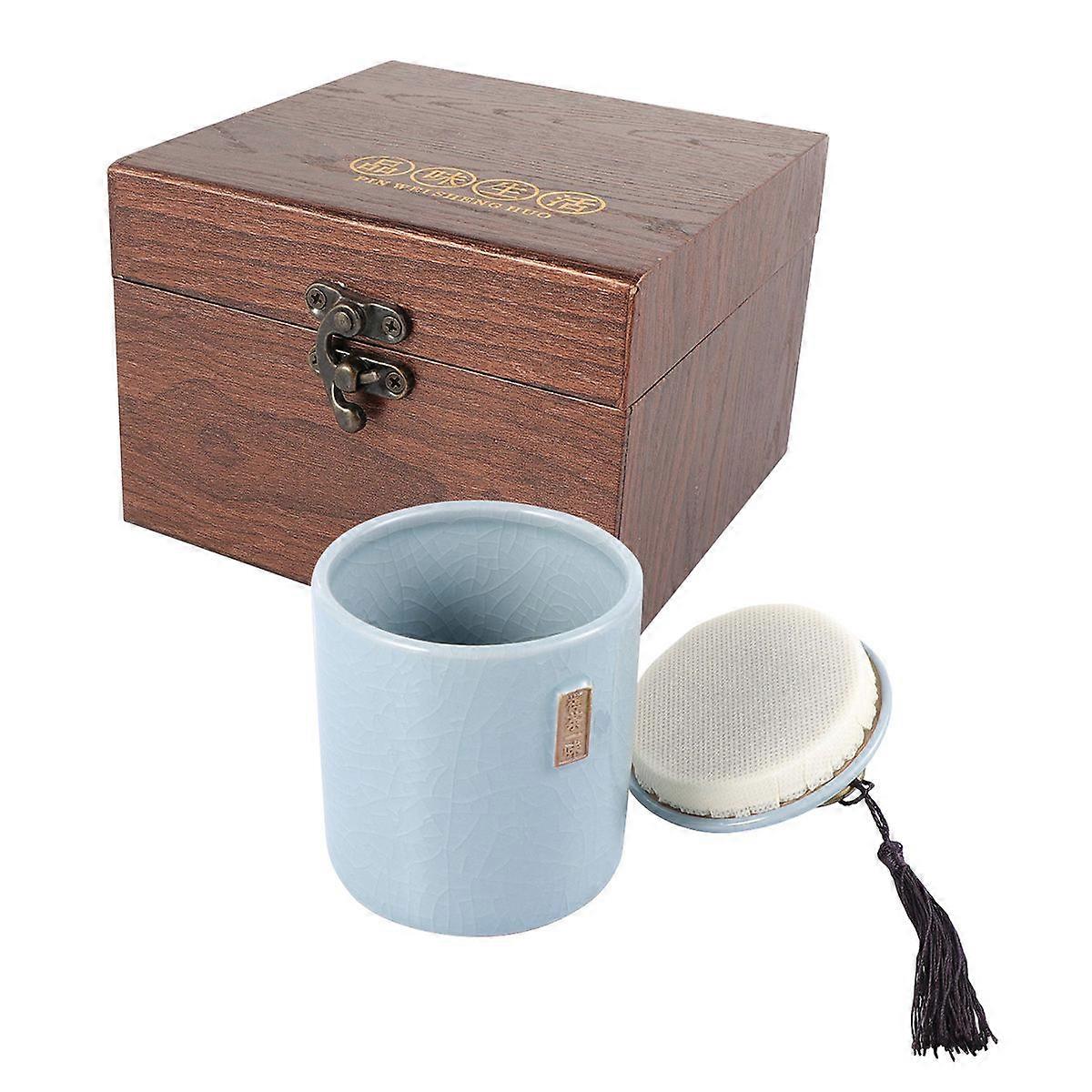 Delicate Tea Packaging Storage Jar Beautiful Gift Box For Friends 14.5*14.5cm Light Reduction 1 Set