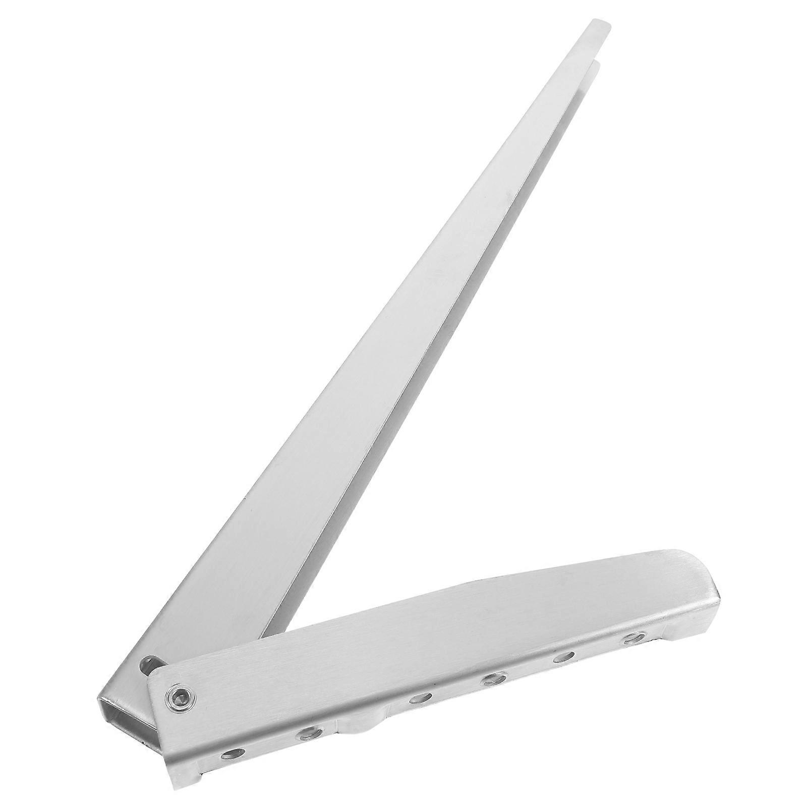 Rectangular Stainless Steel Folding Shelf Support Bracket For Home And Store Use 12 Inches 1Pack