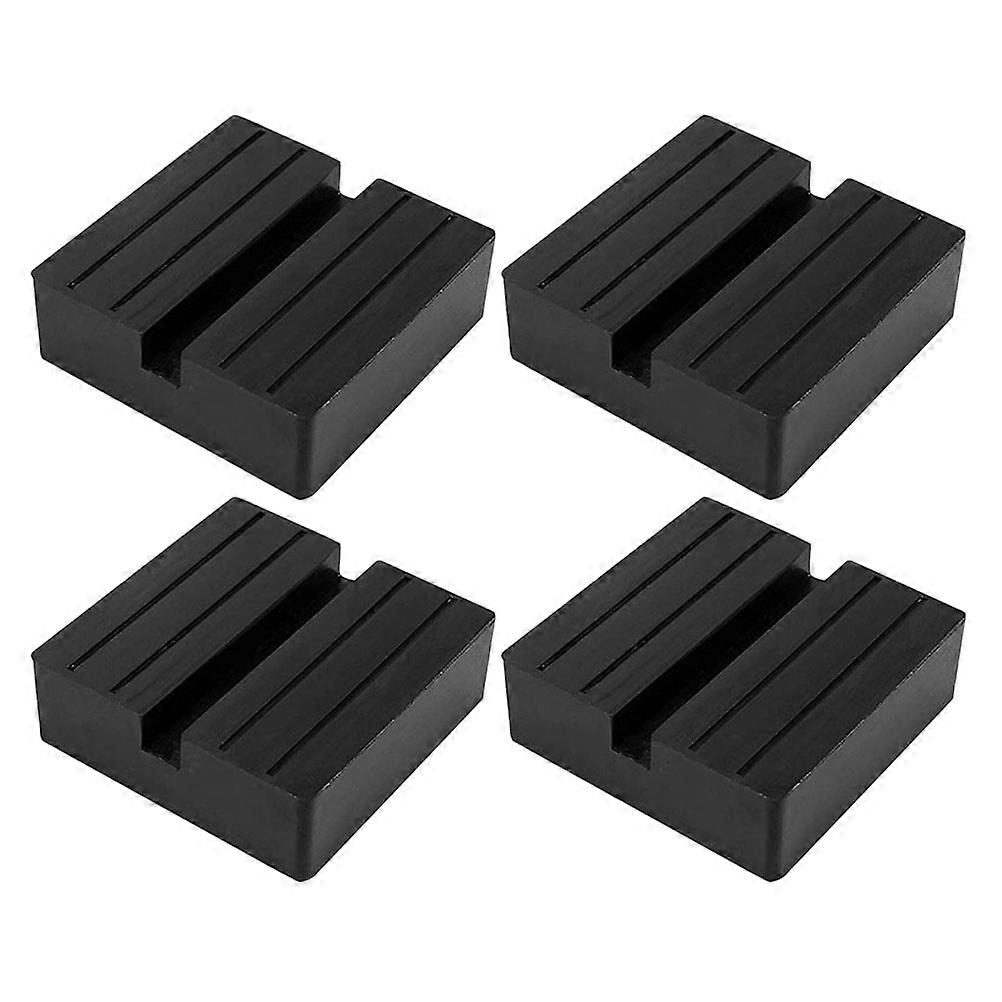 4pcs Durable Rubber Jack Pads for Car, RV, and Trailer Stabilization Easy Install, Floor Jack Stand Support for Reliable Vehicle Lift and