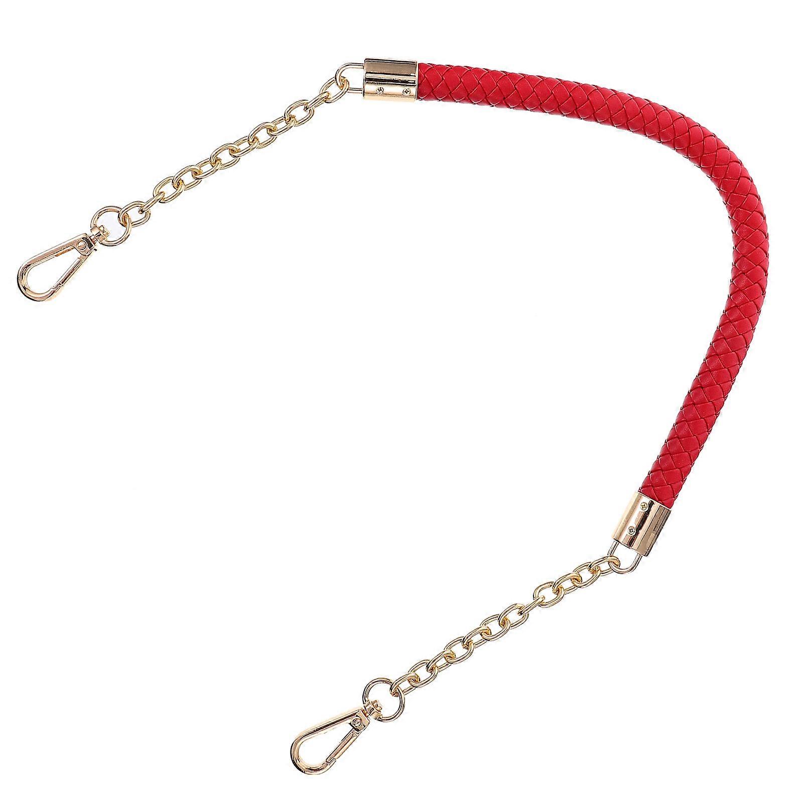 DIY Bag Strap for Handbag and Tote Bag Use Golden PU Detachable Chain 7.87 Inches