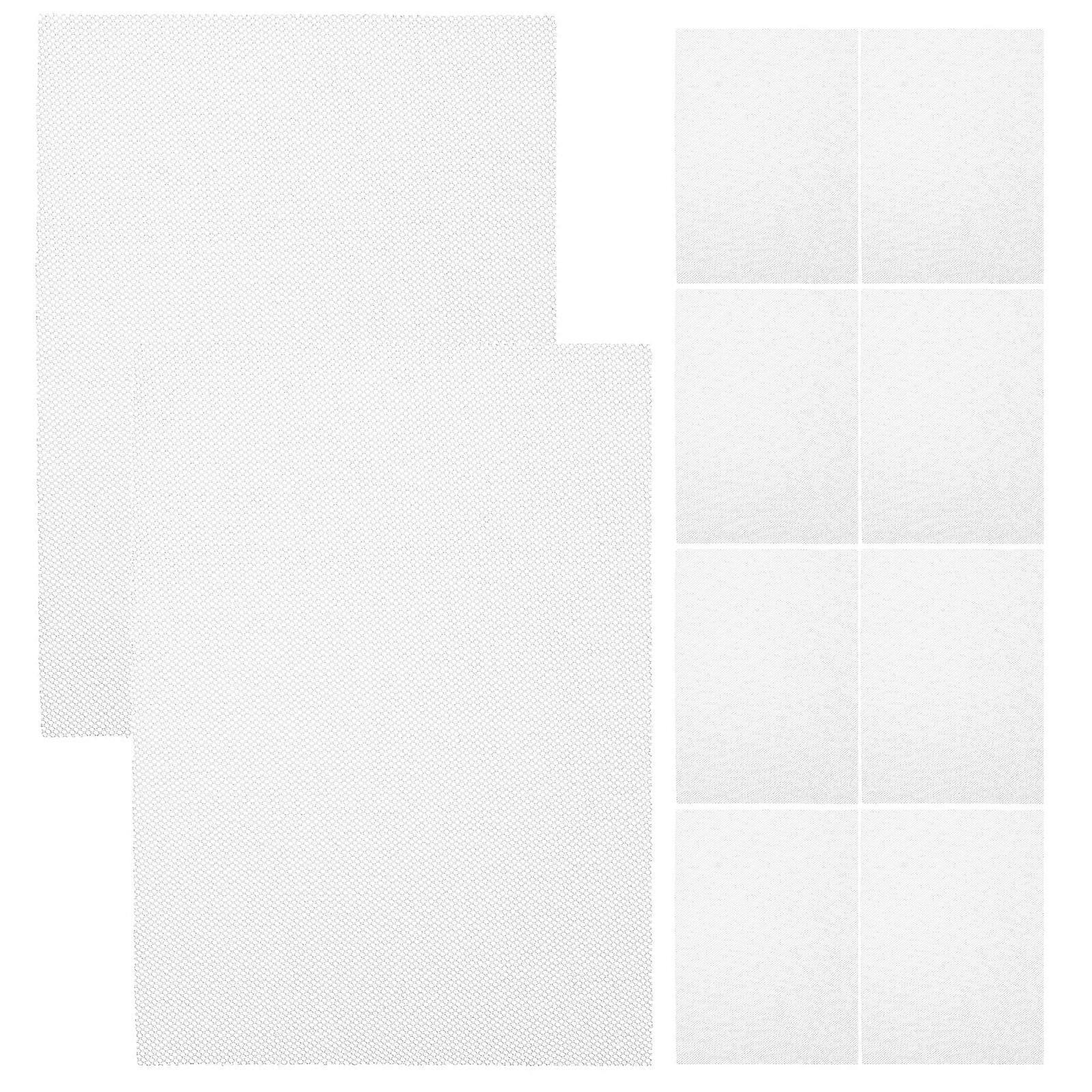 Eye Mesh Fabric For Mask Making 10Pcs Breathable White Mesh Sheets For Cosplay Accessories And Costume Crafts
