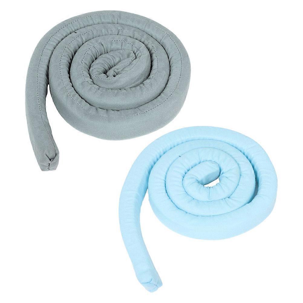 Mattress Extender Pad Set Space Filler for Bed Gaps, Headboard Filler, Prevents Item Loss, Fits Securely, Grey Blue