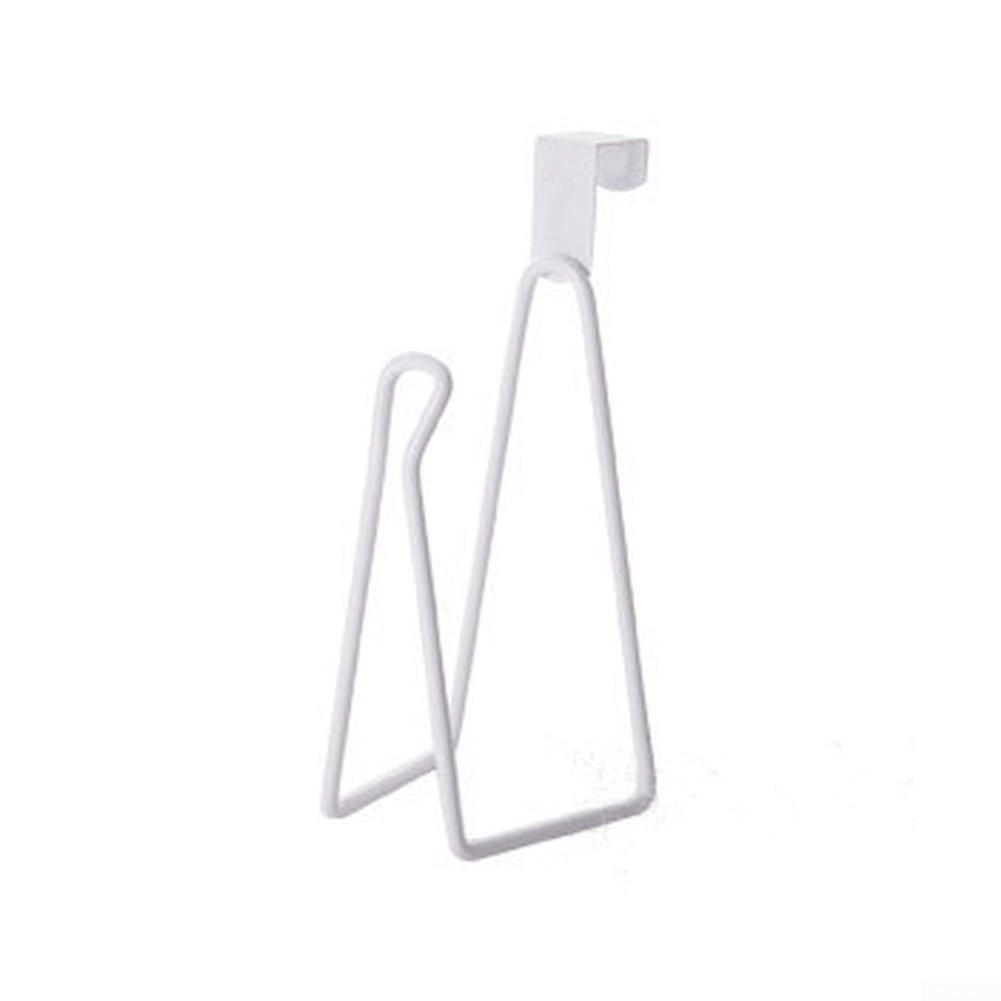 Smart Design Stainless Steel Toilet Roll Holder for Easy Use (White)