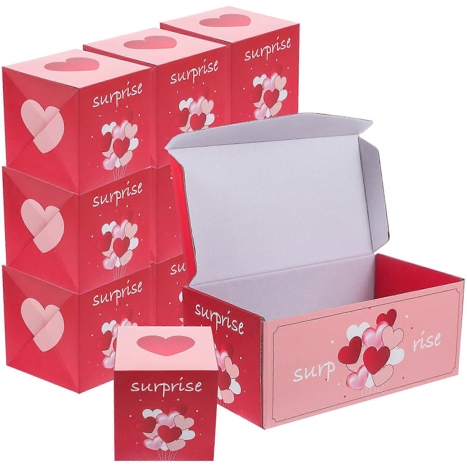 Valentine Bouncing Boxes 1 Set Holiday Bouncing Explosion Gift Box Assorted Color for Gift Packaging