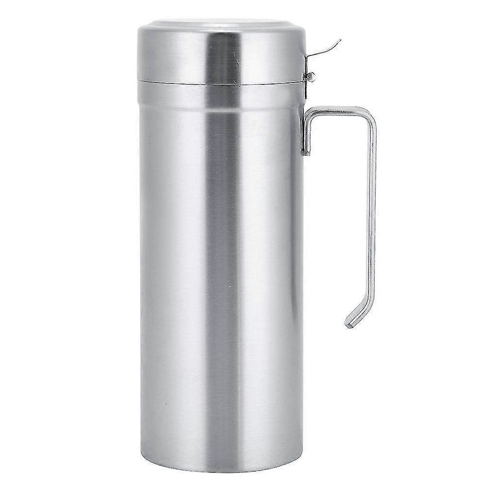 Stainless Steel Kitchen Oil Pot & Bottle Storage Container with Lid - Versatile Household Oil Dispenser for Cooking & Organization