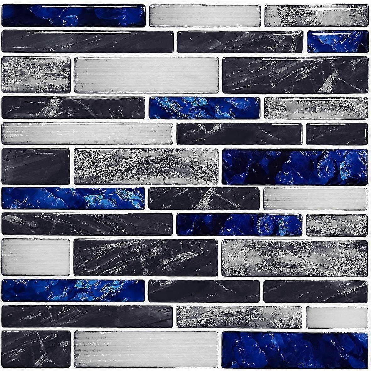 10-Sheet Premium Self-Adhesive Kitchen Backsplash Tiles in Marble,30 * 30cm