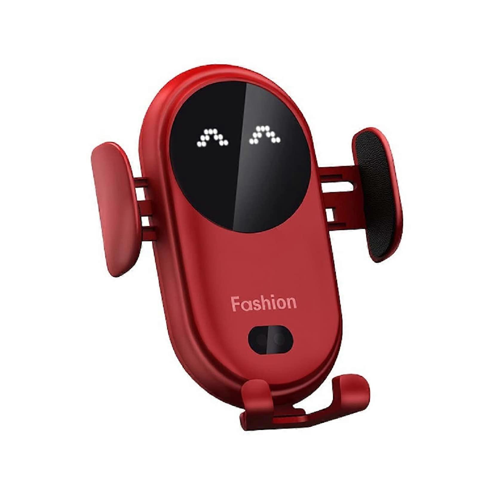 Wireless Car Charger with Infrared Auto Clamp, 10W Fast Charging Air Vent Phone Holder for Vehicles