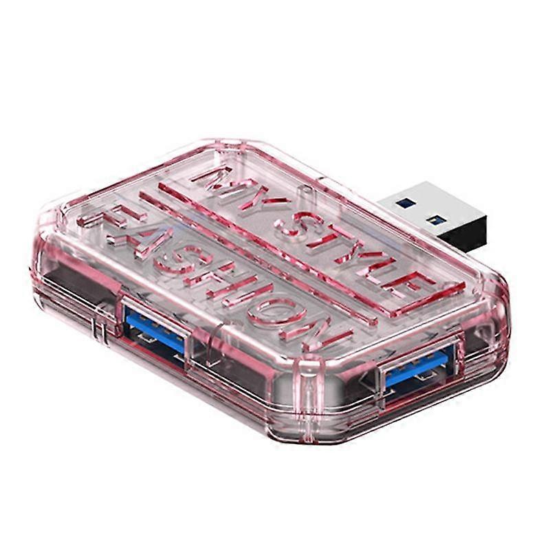 3 In 1 USB HUB Computer Converter BX3A Pink