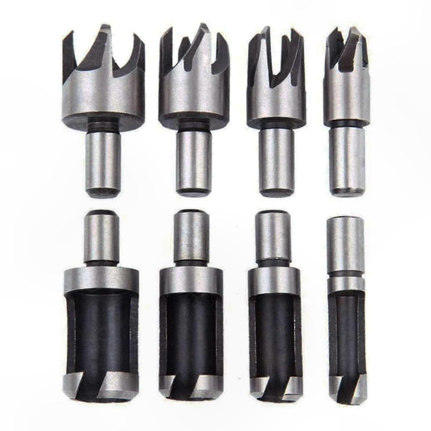 8-Piece Woodworking Hole Saw Set with Cork Drill Bits for Crafting and DIY Projects