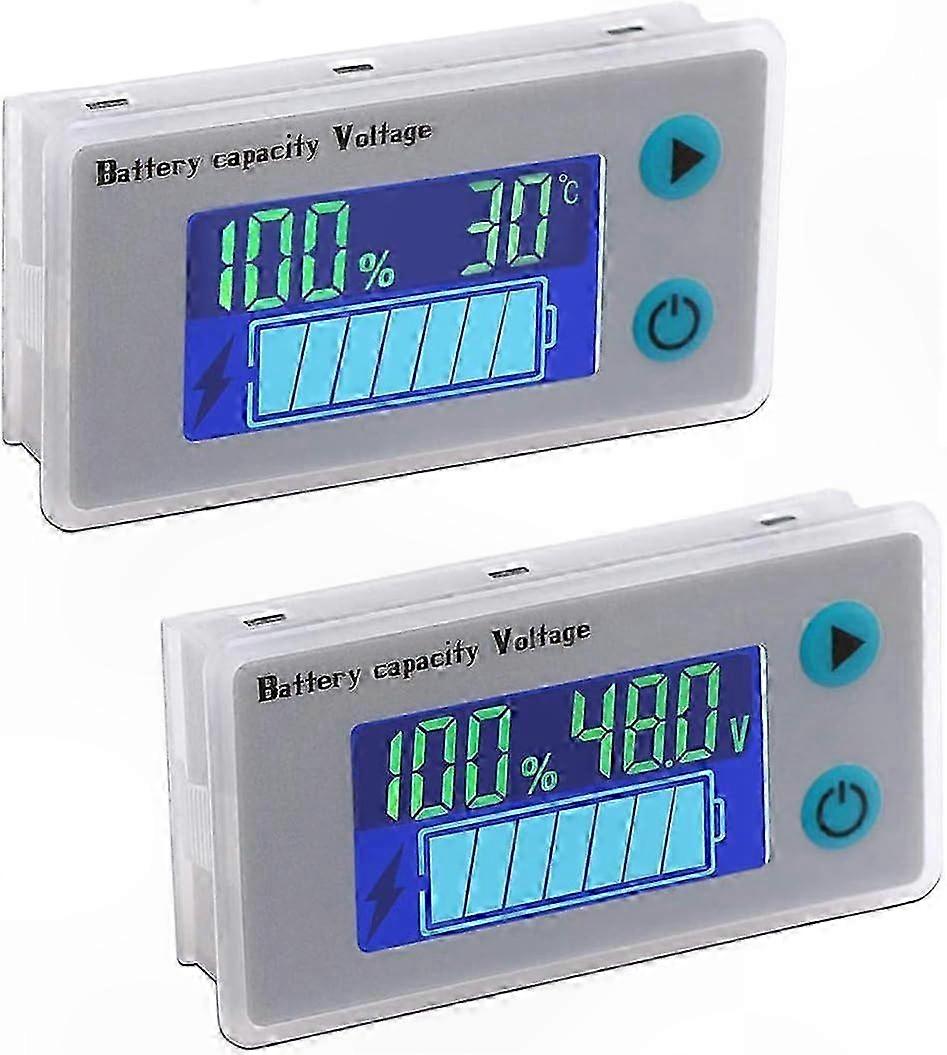 12V Lead-Acid Battery LCD Capacity Monitor with Indicator Functionality